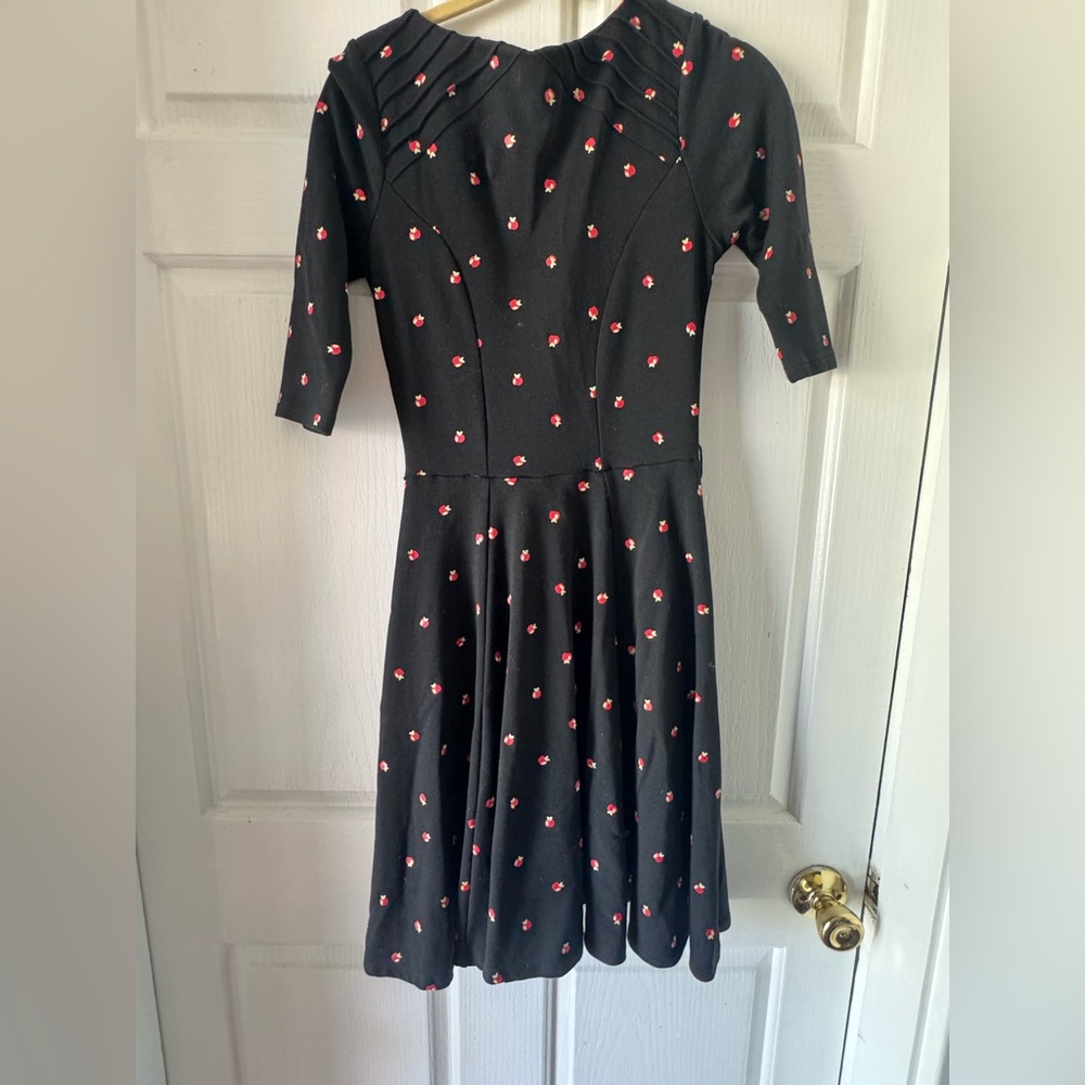 UNIQUE VINTAGE Black Apple School Teacher Dress